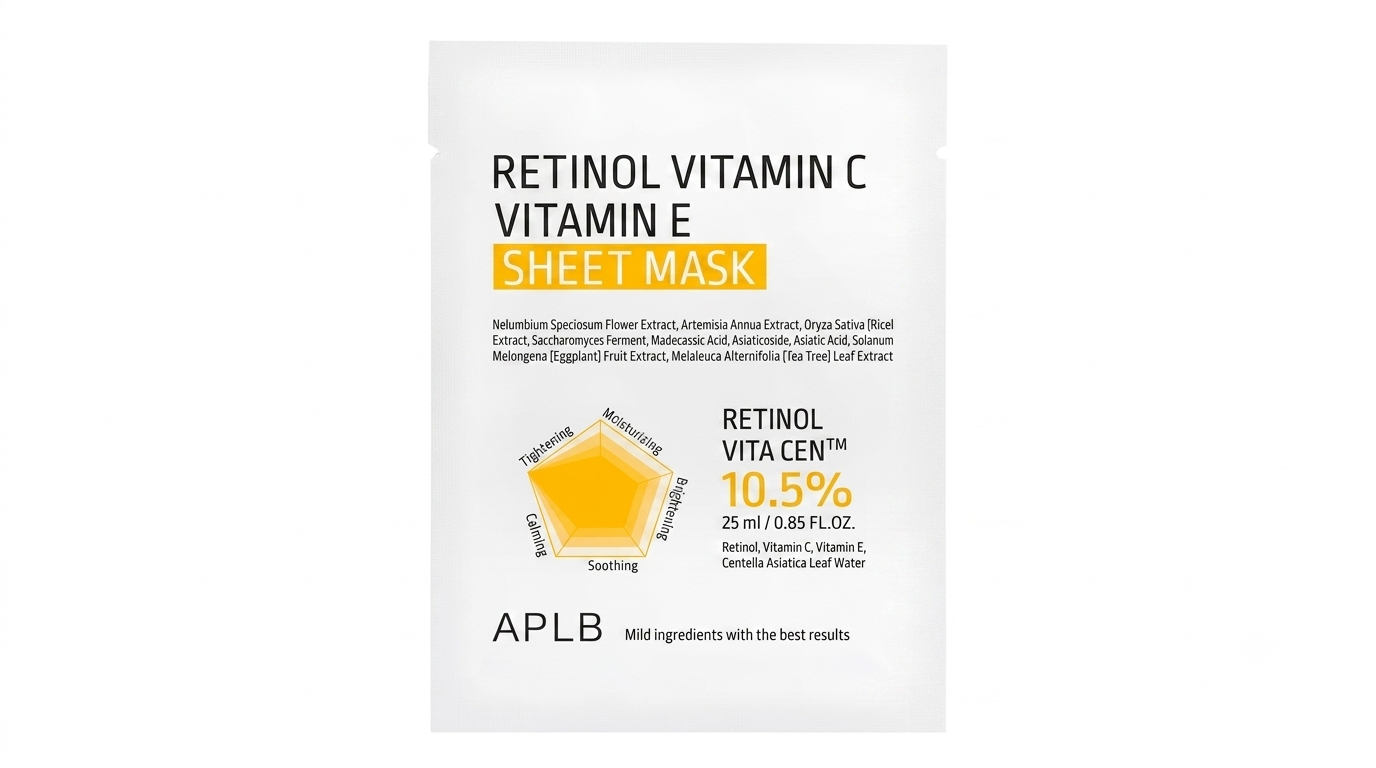 Gemini_Generated_Image_a5r2wta5r2wta5r2 APLB Retinol Vitamin C Vitamin E Sheet Mask 25ml - Image 1