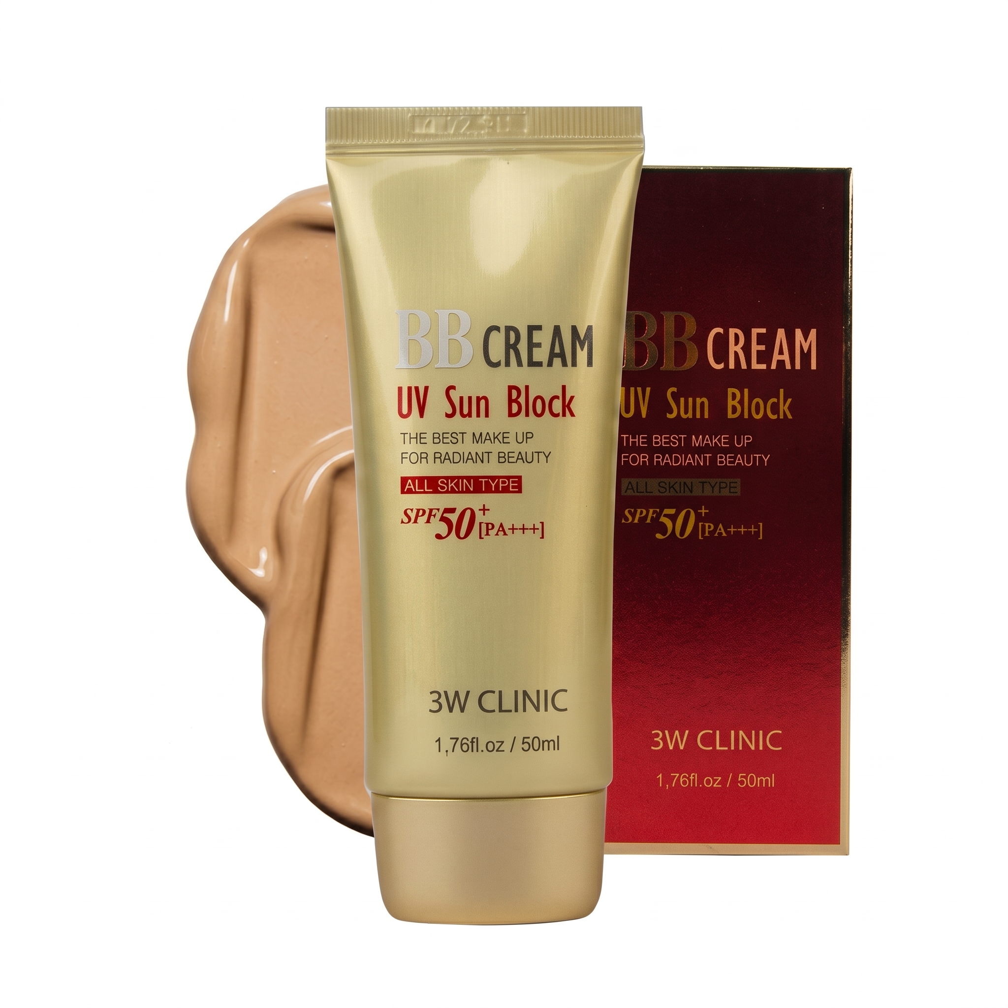 Gemini_Generated_Image_h3dz0dh3dz0dh3dz 3W Clinic UV Sun Block BB Cream SPF50 PA+++ - Image 1