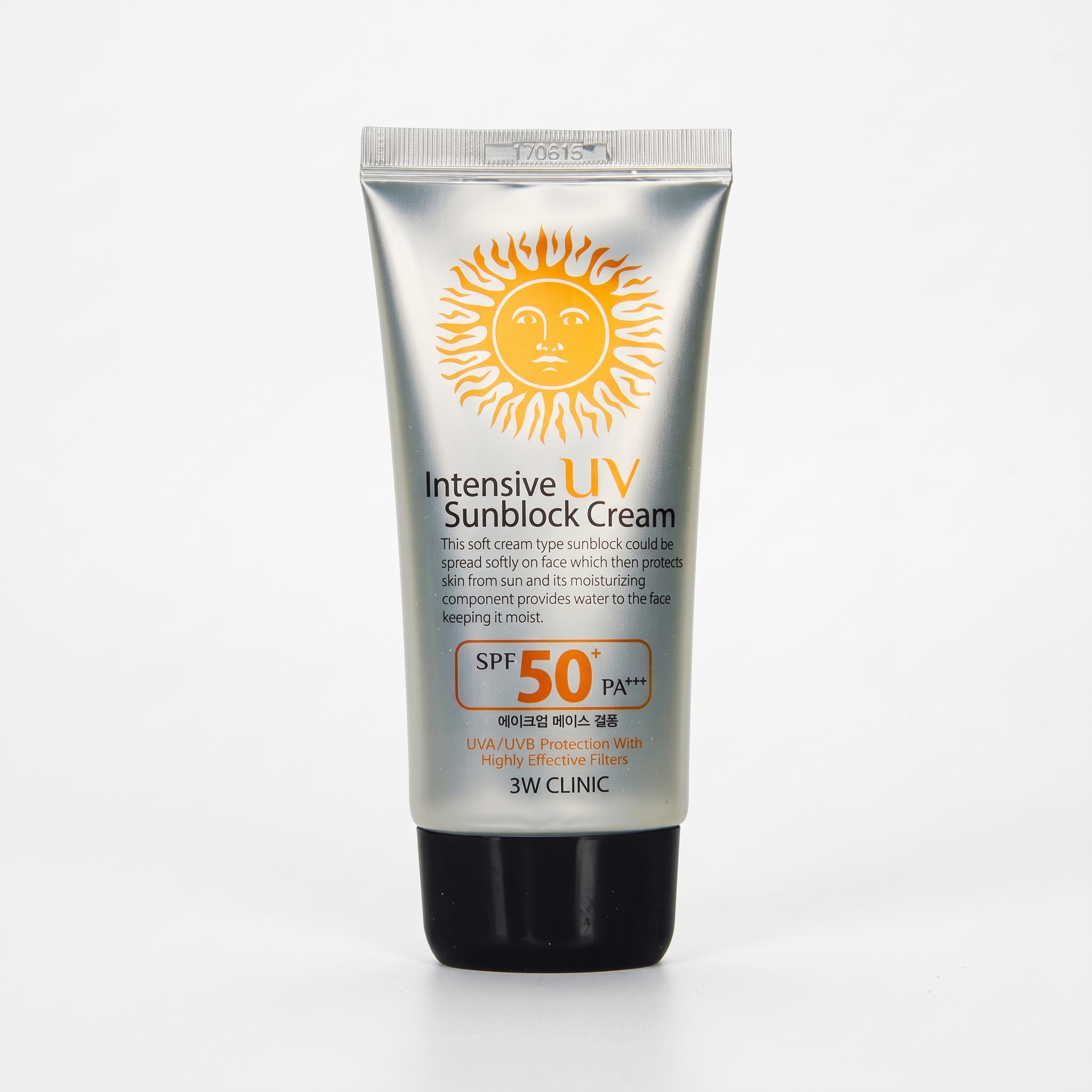 Gemini_Generated_Image_gvv68ygvv68ygvv6 3W Clinic Intensive UV Sunblock Cream SPF50+ Pa+++ – 70ml - Image 1